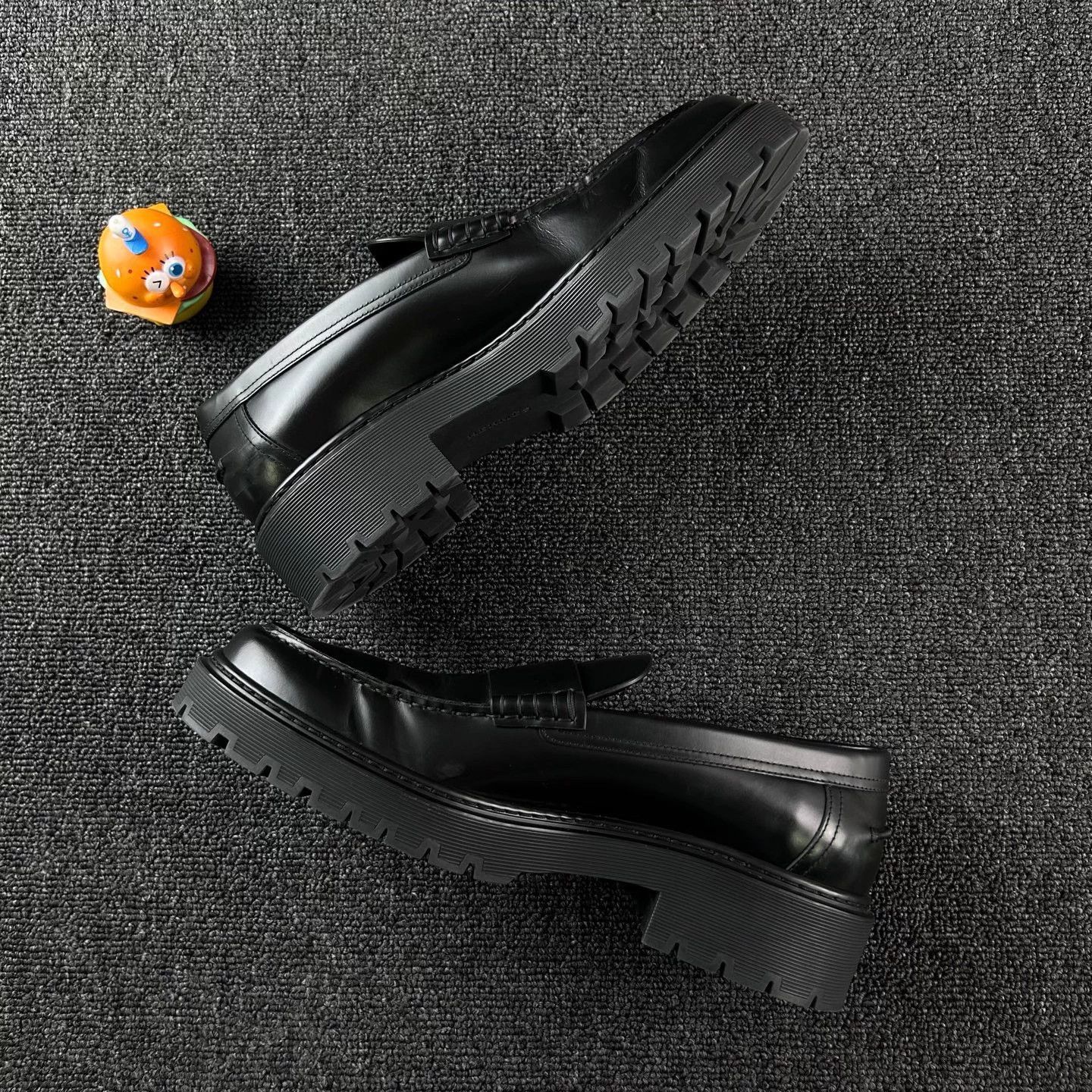 Hermes Hermes Black Loafers Size 40.5 HB5674 Size US 7.5 / EU 40-41 - 3 Thumbnail