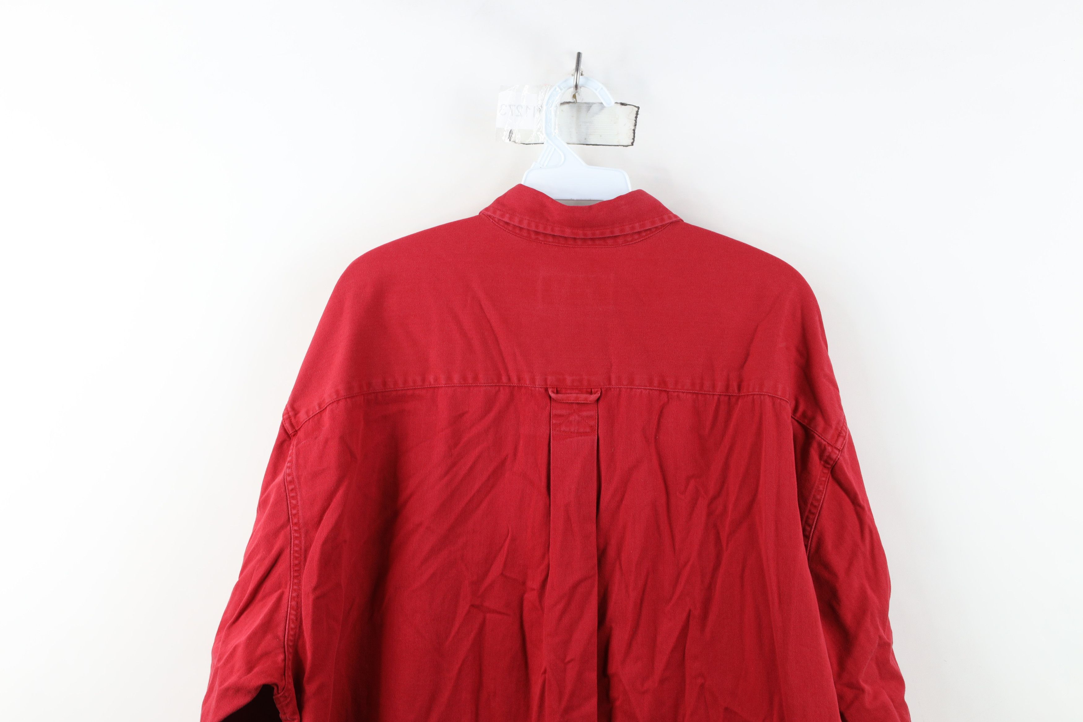 Eddie Bauer Vintage 90s Eddie Bauer Heavyweight Button Down Shirt Red Size US XL / EU 56 / 4 - 12 Thumbnail