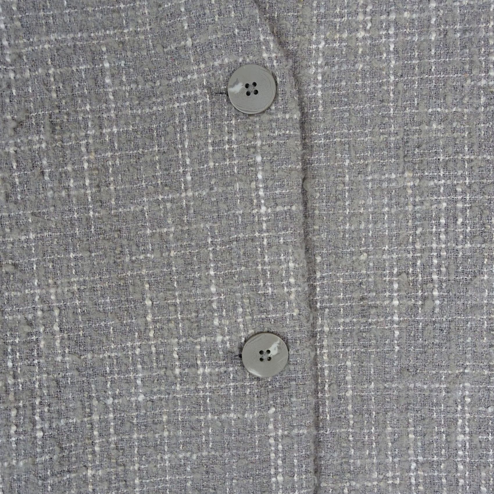 Vintage Prologue Coat Womens Small Beige Grey Overcoat 3 Button Long Trench Wool Tweed Coat S Ladies Womens Size S / US 4 / IT 40 - 3 Thumbnail