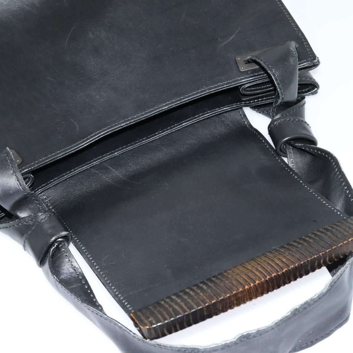 Gucci GUCCI Shoulder Bag Leather Black Silver Size ONE SIZE - 10 Thumbnail