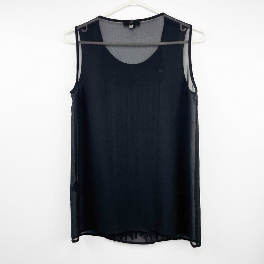 Rudsak RUDSAK Sheer Suede Gothic Rock Black Tank Top Blouse Size XS Size XS / US 0-2 / IT 36-38 - 9 Thumbnail