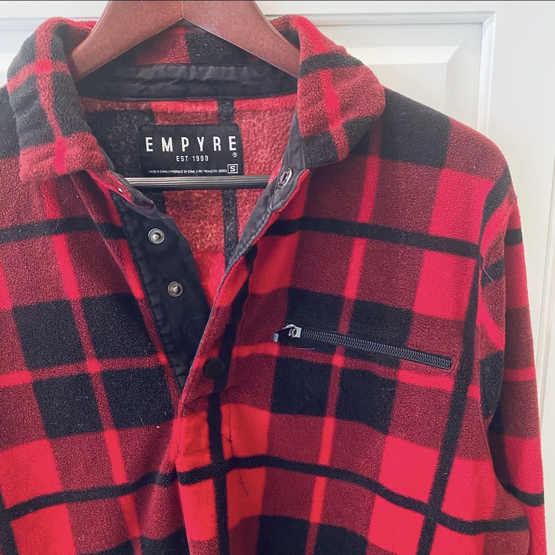 Empyre Empyre Red Black Plaid Sweater Sweatshirt Relax Fit S Size US S / EU 44-46 / 1 - 3 Thumbnail