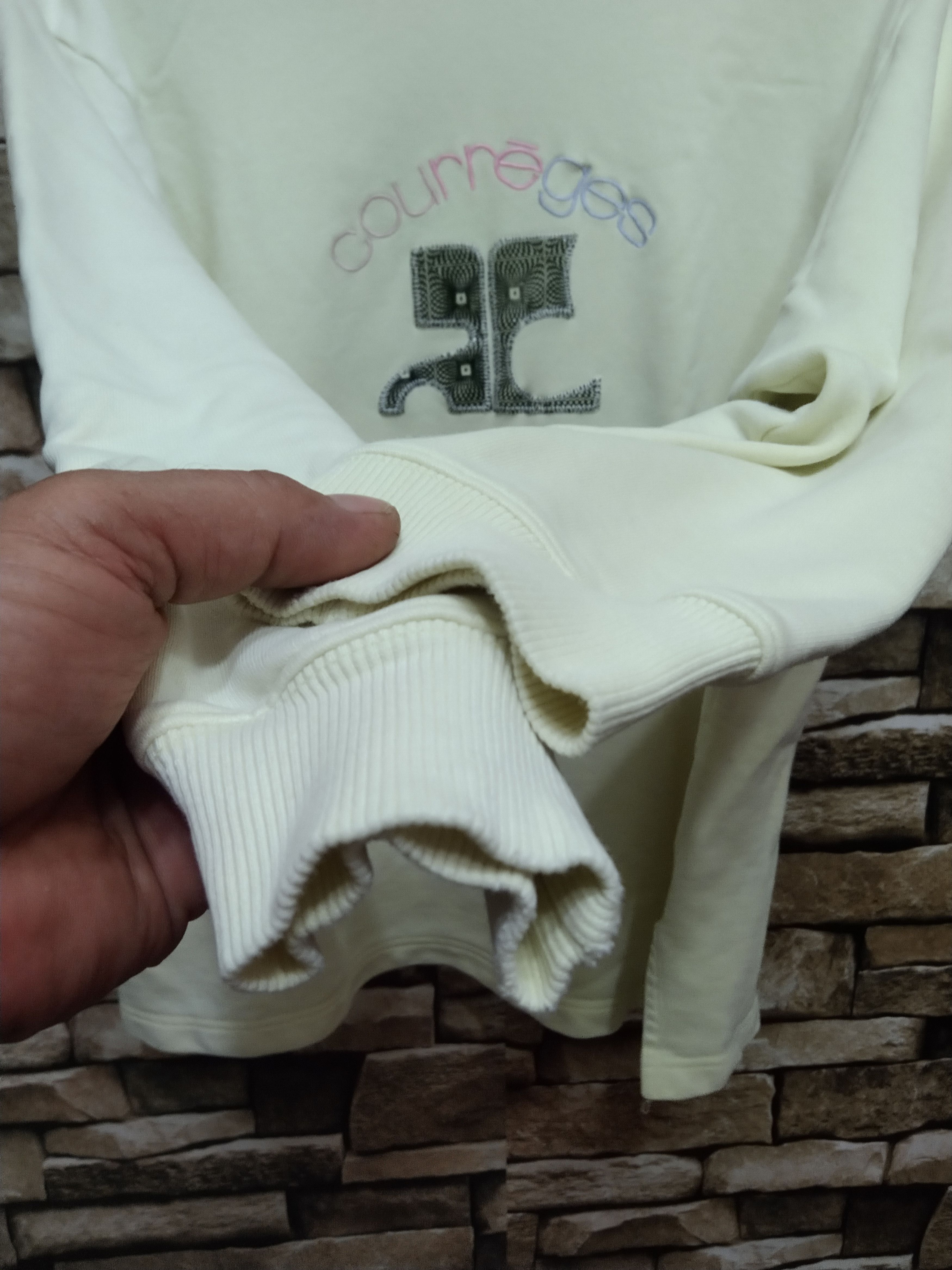 Andre Courreges × Courreges × Vintage Vintage Courreges Sport Futur Sweatshirt Embroidery Logo Size US L / EU 52-54 / 3 - 4 Thumbnail