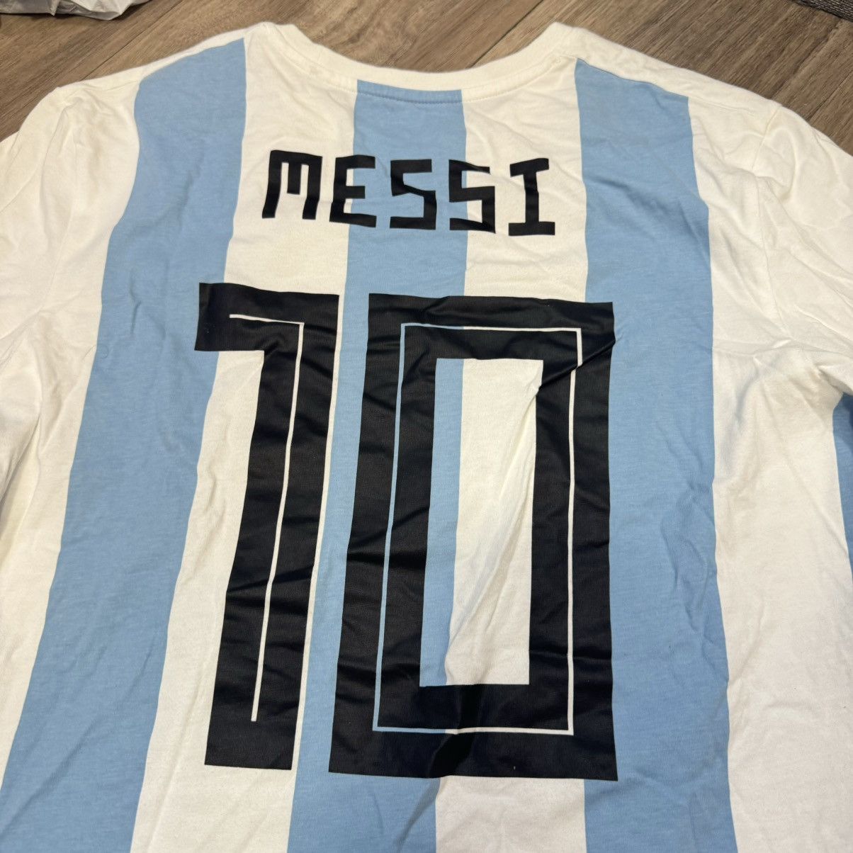 Adidas Argentina soccer tee #10 Messi Size US L / EU 52-54 / 3 - 4 Thumbnail