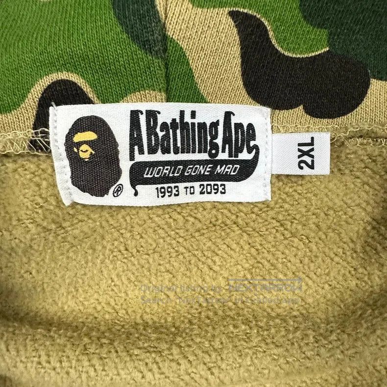 Bape BAPE Green Camo Shark Zip Hoodie. Size US XXL / EU 58 / 5 - 5 Thumbnail