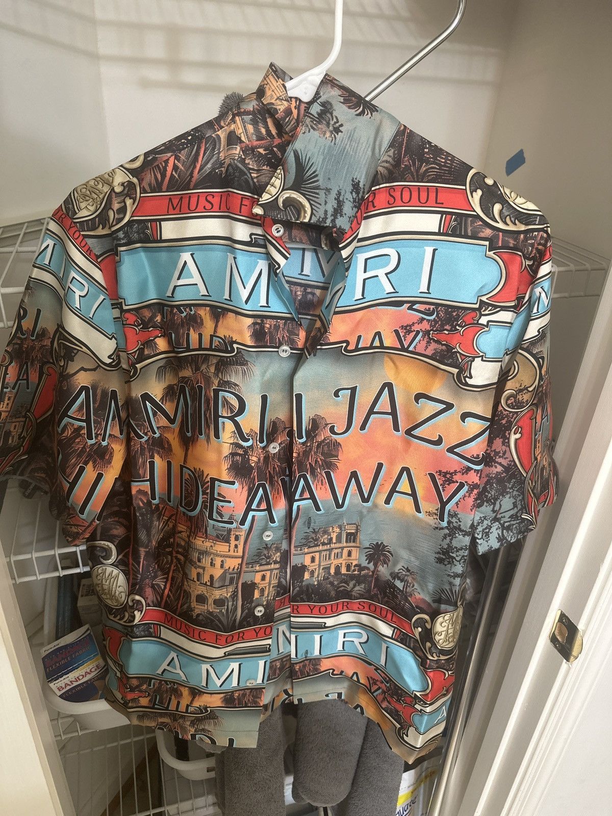 Amiri Jazz Hideaway camp shirt
