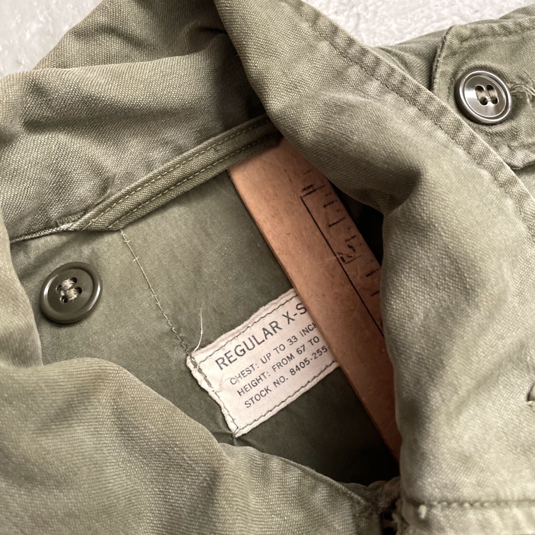 Vintage VINTAGE US Army Military Field Combat Sateen 9oz Jacket XS Regular Green Military Jacket Unisex Adults 1950s 1959 Army Korean Outdoor Utility Size US XS / EU 42 / 0 - 6 Thumbnail