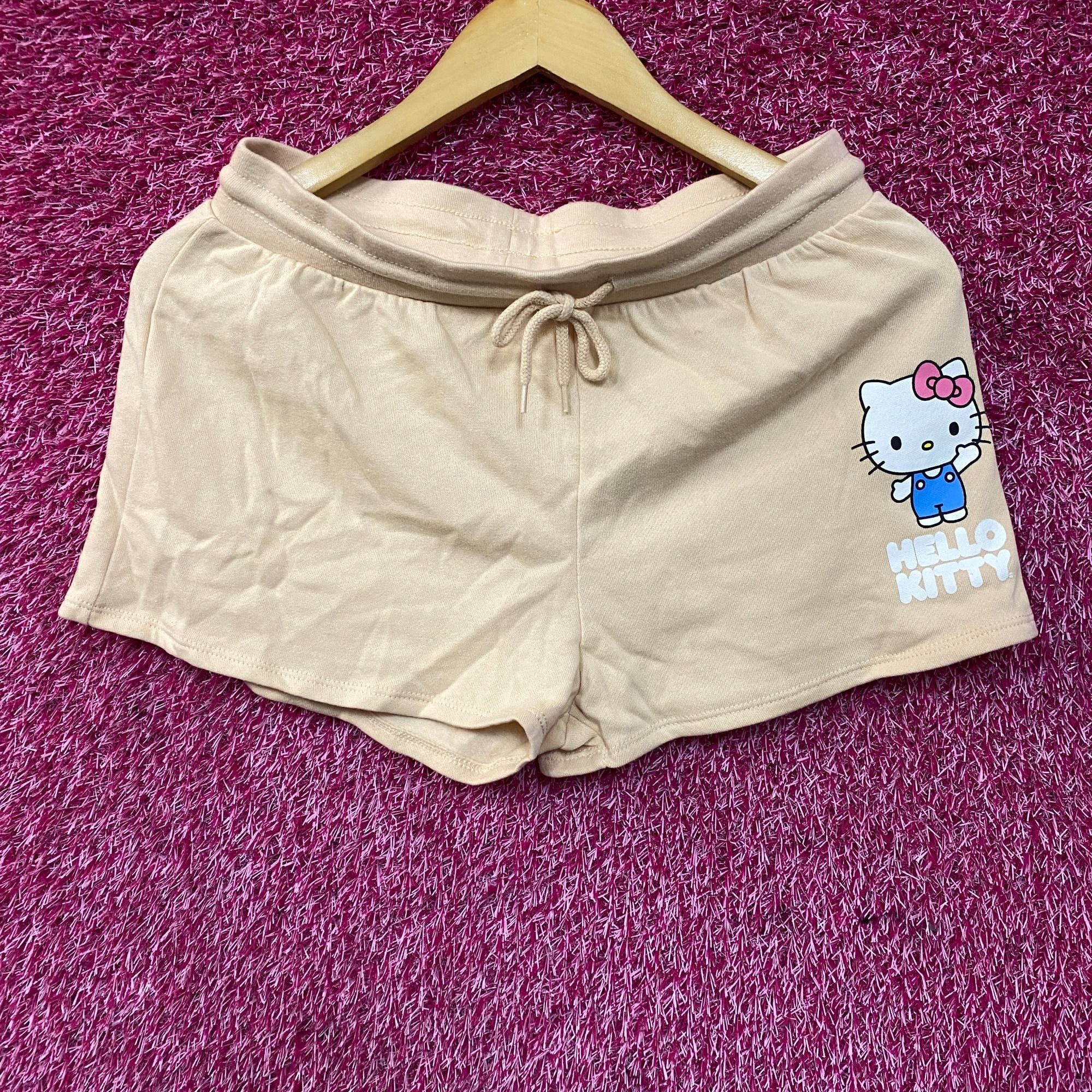 Anime Sanrio Hello Kitty Cute Graphic Pull-On Drawstring Shorts Me Size 28" / US 6 / IT 42 - 1 Thumbnail
