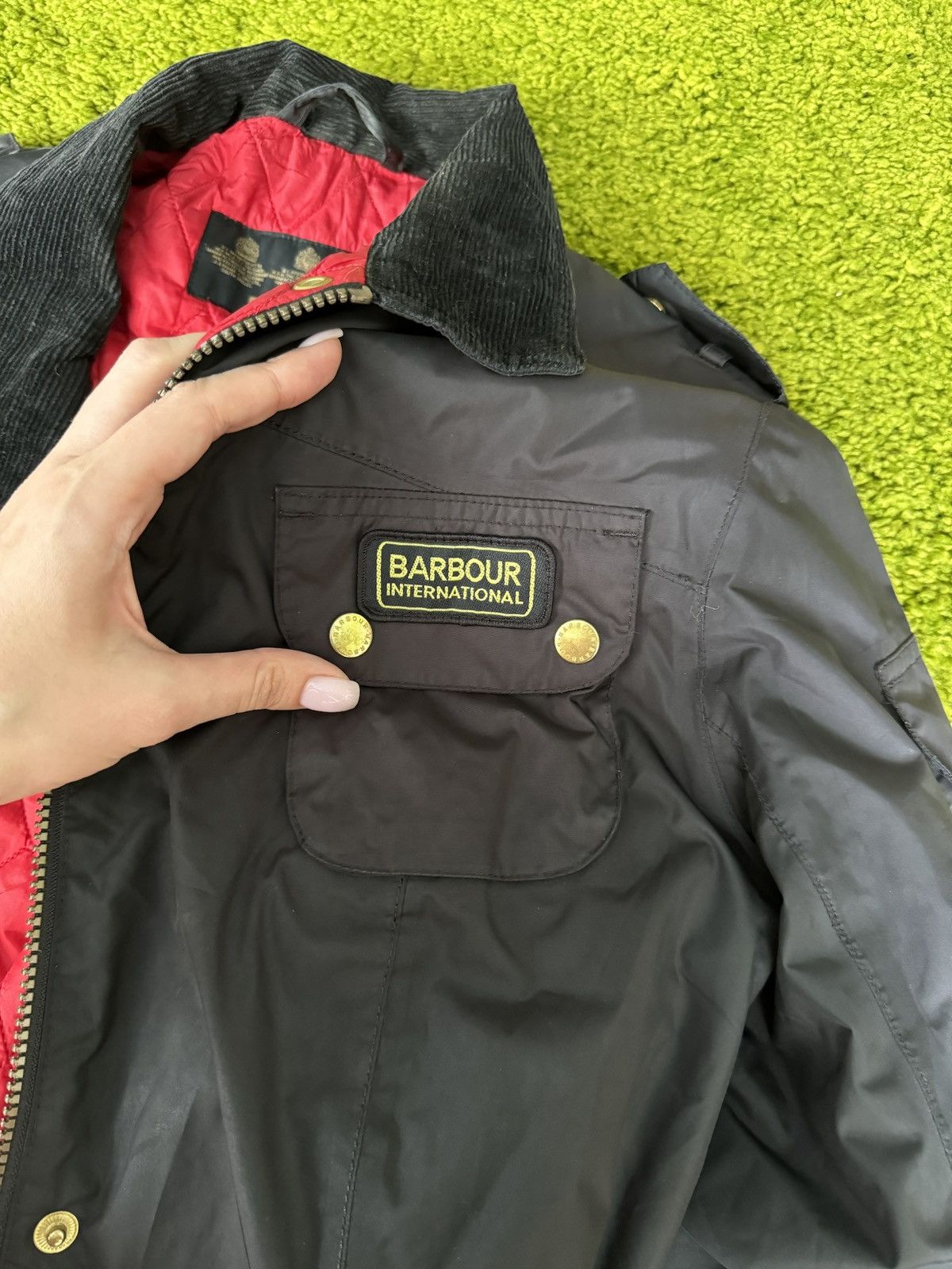 Barbour × Designer Barbour International nylon belted jacket Size XL / US 12-14 / IT 48-50 - 5 Thumbnail