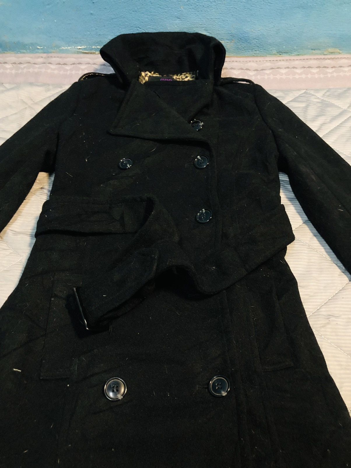 Japanese Brand Clumzy Double Brested Long Jacket (24) Size US S / EU 44-46 / 1 - 4 Thumbnail
