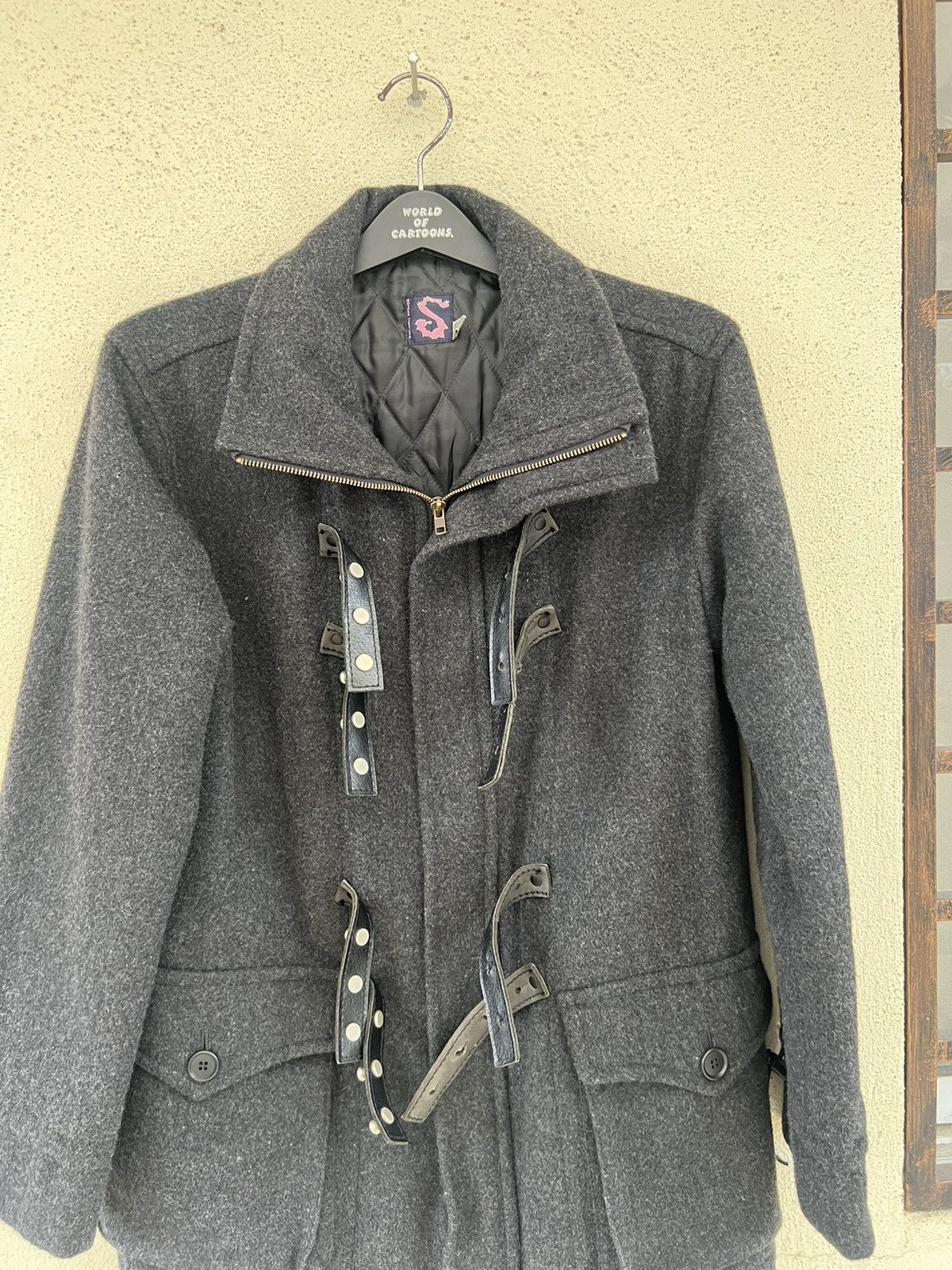 Vintage Vintage 90s Scheme Warriors Japan Wool Coat Bondage Jacket Size US M / EU 48-50 / 2 - 13 Thumbnail