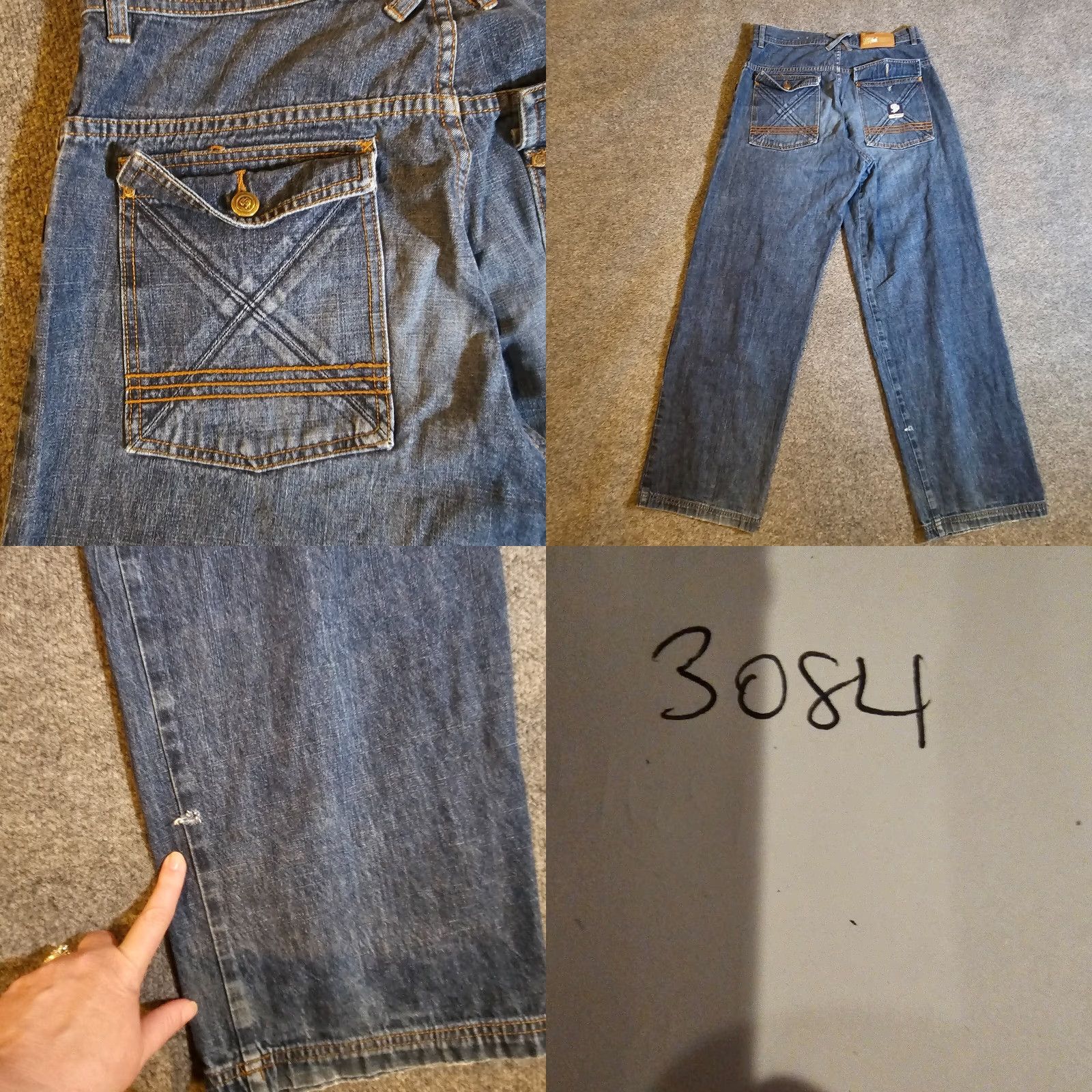 Vintage State Property Jeans Mens 32 Blue Straight Leg Vintage Y2K Skater Grunge 90s Mens Jeans State Property Regular 32 Blue Den im 90s Vintage 90s Size US 32 / EU 48 - 9 Thumbnail