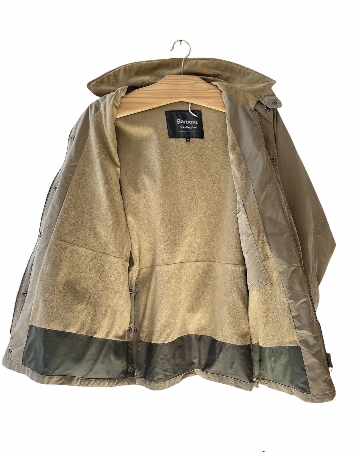 Barbour 🔥 Parka down jacket vintage fleece lining size M kaki Size US M / EU 48-50 / 2 - 9 Thumbnail