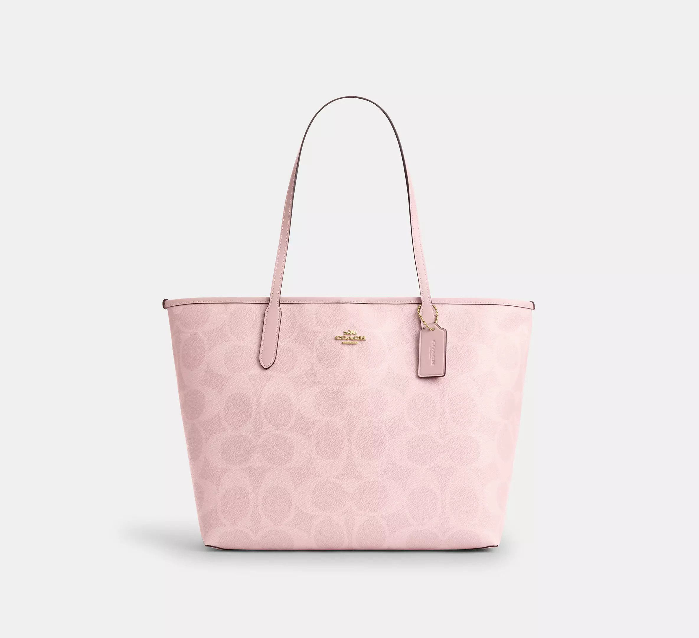 Coach City Tote Bag In Signature Canvas CAL49 Size ONE SIZE - 9 Thumbnail