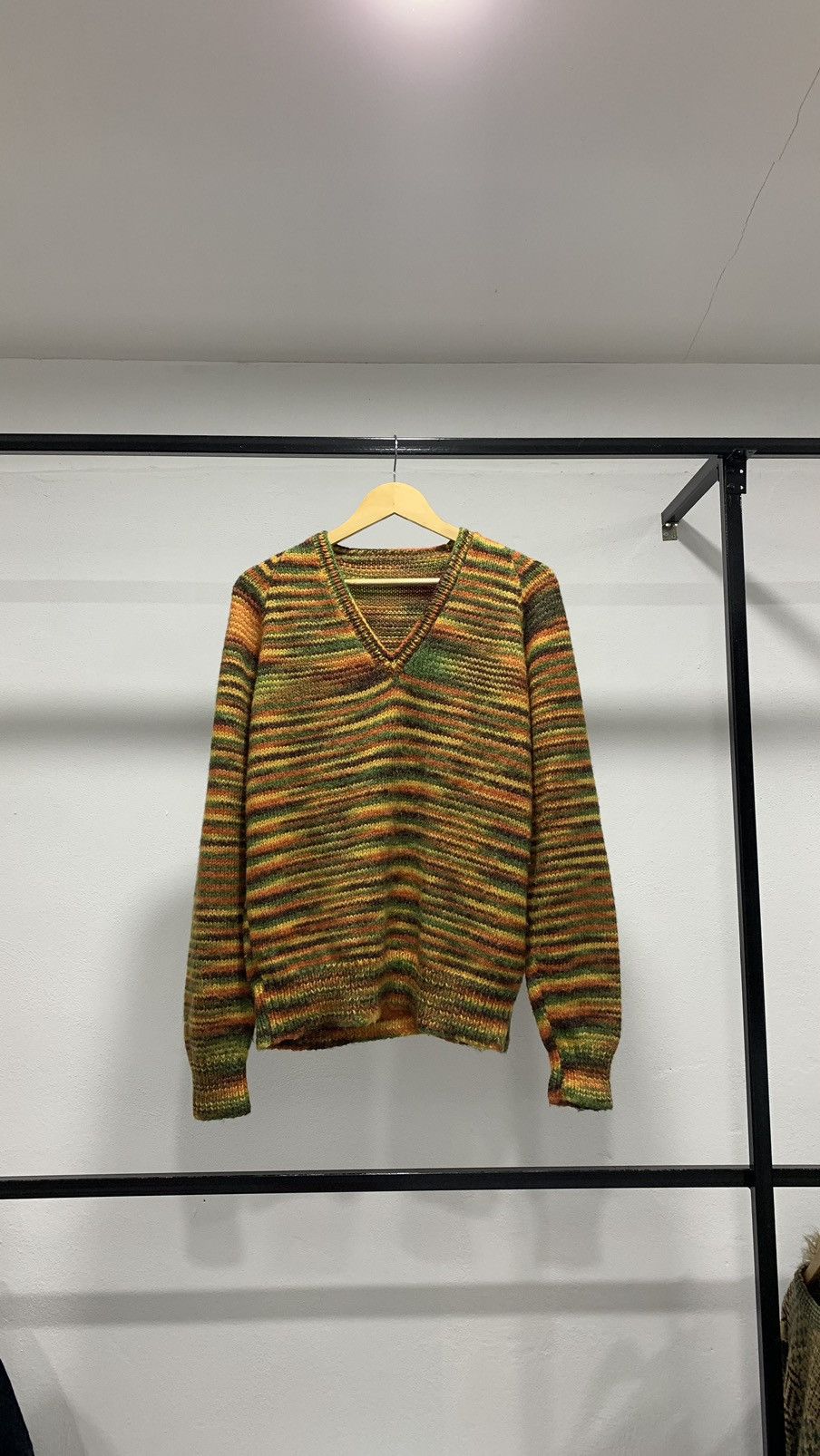 Homespun Knitwear × Japanese Brand × Vintage 🚨FINAL DROP🚨 Tiger Stripes Mohair Knit Sweater Kurt Cobain Size US L / EU 52-54 / 3 - 2 Thumbnail