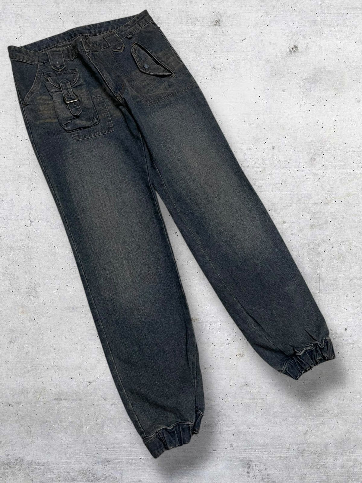Japanese Brand VINTAGE 90S JAPANESEBRAND PARACHUTE POCKET TACTICAL DENIM Size US 32 / EU 48 - 2 Thumbnail