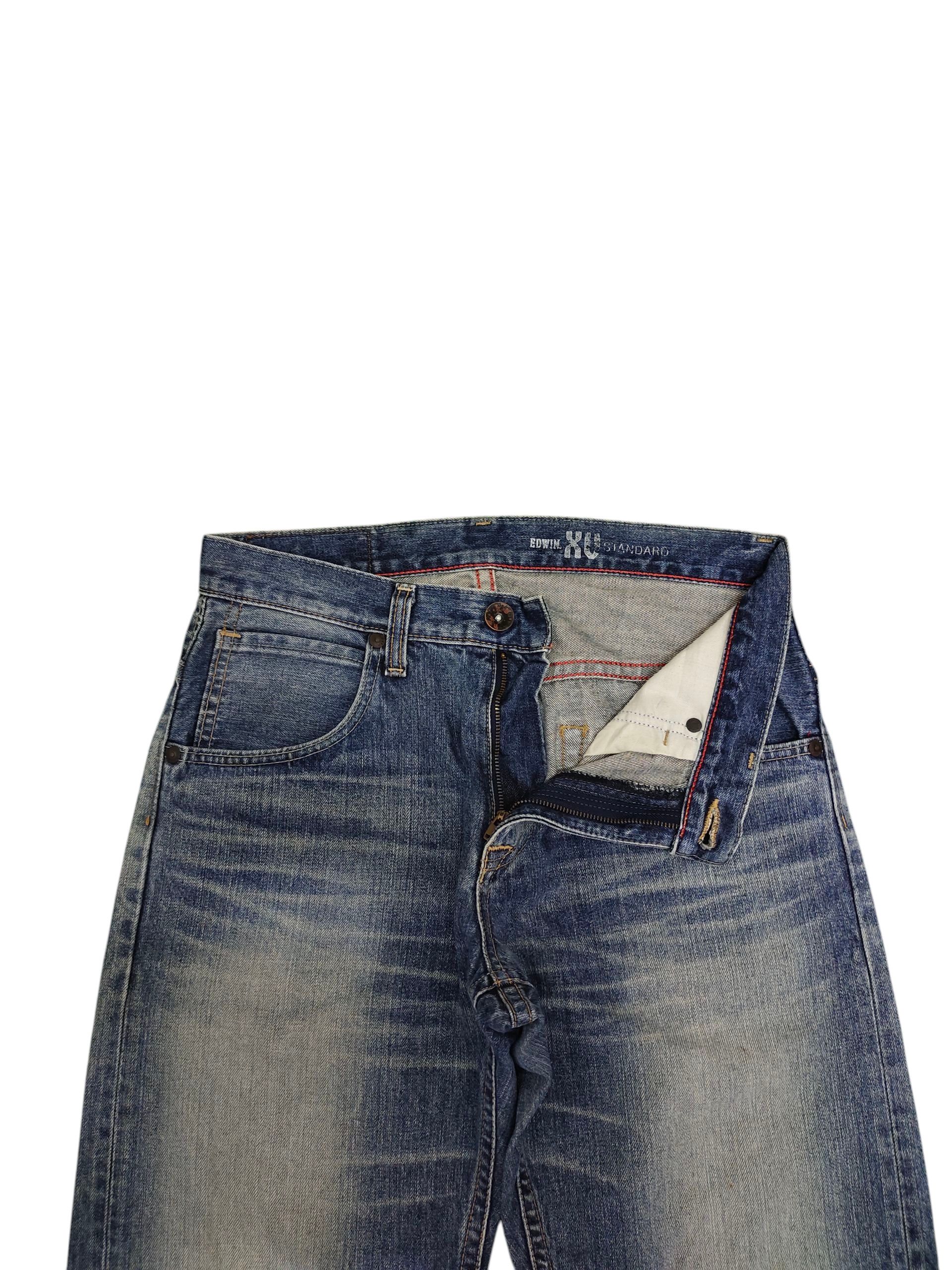 Number (N)ine × Undercover Vintage Edwin Xv Clawmark Distress Faded Denim Jeans Size US 32 / EU 48 - 7 Thumbnail