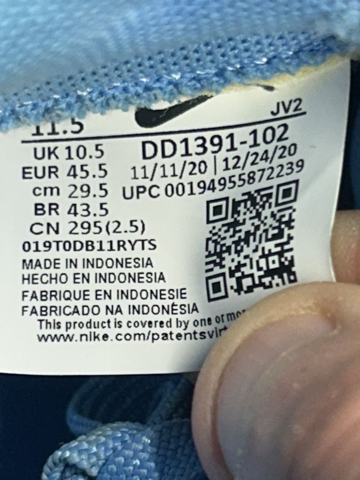 Nike Nike Dunk Low “University Blue” (Size 11.5) Size US 11.5 / EU 44-45 - 6 Thumbnail