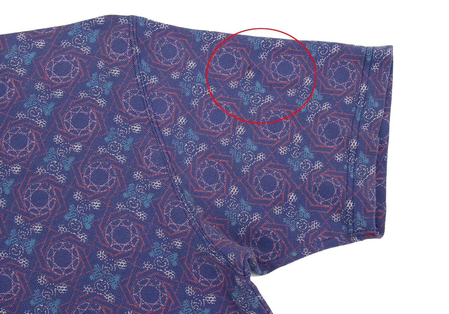 Issey Miyake Graphic All-Over Print Polo Shirt in Purple and Others Size US M / EU 48-50 / 2 - 6 Thumbnail