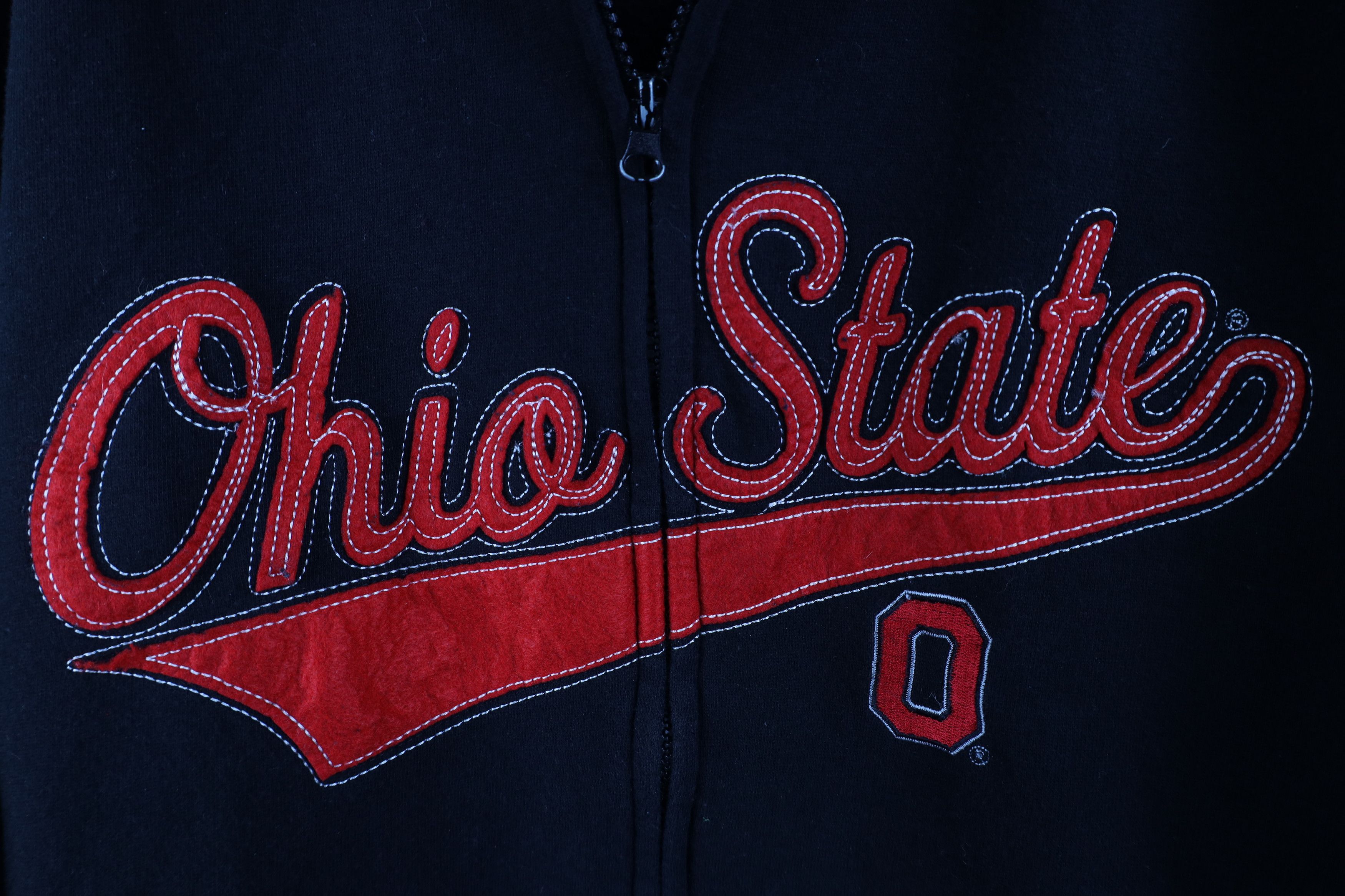 Vintage Vintage Spell Script Ohio State University Full Zip Hoodie Size US XL / EU 56 / 4 - 4 Thumbnail
