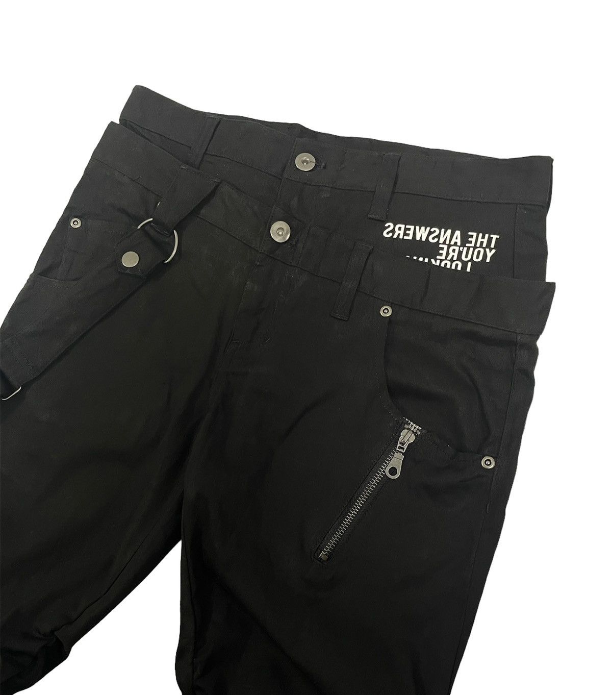 If Six Was Nine × Japanese Brand × PPFM Ragout Japan Double Waist Bondage Pants Size US 30 / EU 46 - 4 Thumbnail