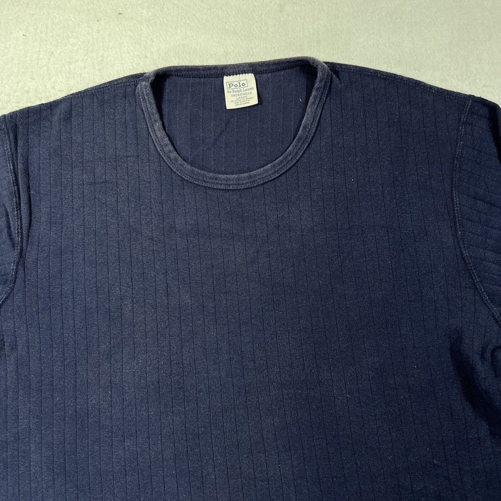 Polo Ralph Lauren Polo Ralph Lauren Large Blue Long Sleeve Under Shirt Size US L / EU 52-54 / 3 - 2 Thumbnail