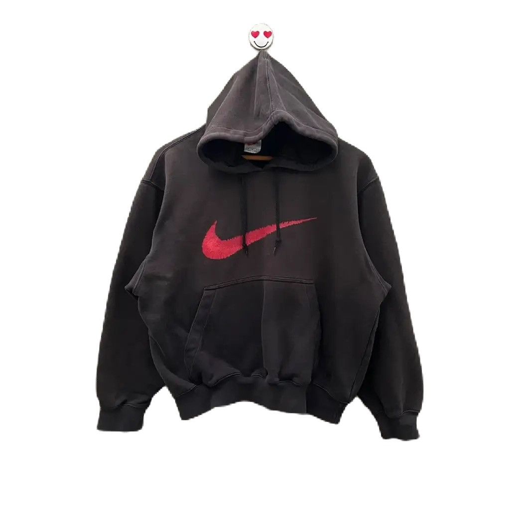 Nike Vintage 90s nike swoosh hoodie big logo Size US M / EU 48-50 / 2 - 1 Thumbnail