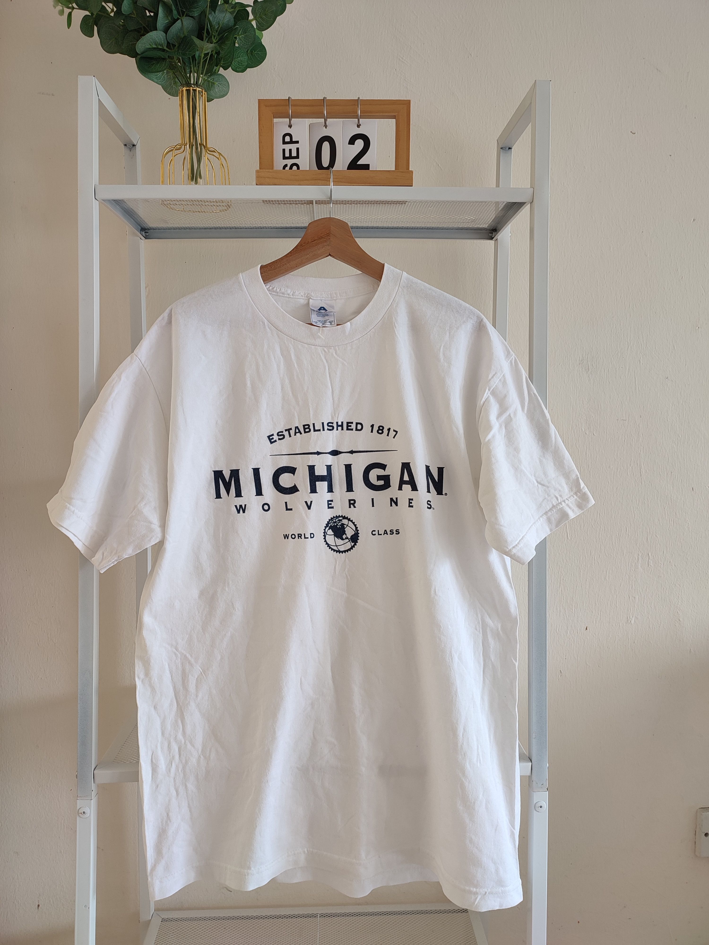Alstyle × Vintage 💥RARE💥 VINTAGE MICHIGAN WOLVERINE WORLD CLASSIC TEE Size US L / EU 52-54 / 3 - 1 Thumbnail
