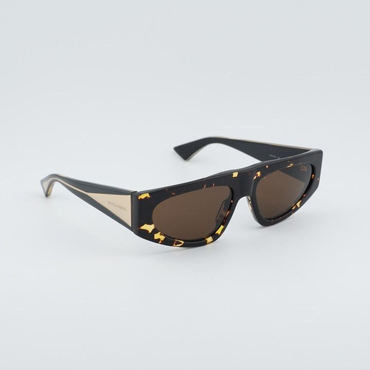 Bottega Veneta Bottega Veneta BV1277S 002 Sunglasses Havana Cat Eye Frame Size ONE SIZE - 5 Thumbnail