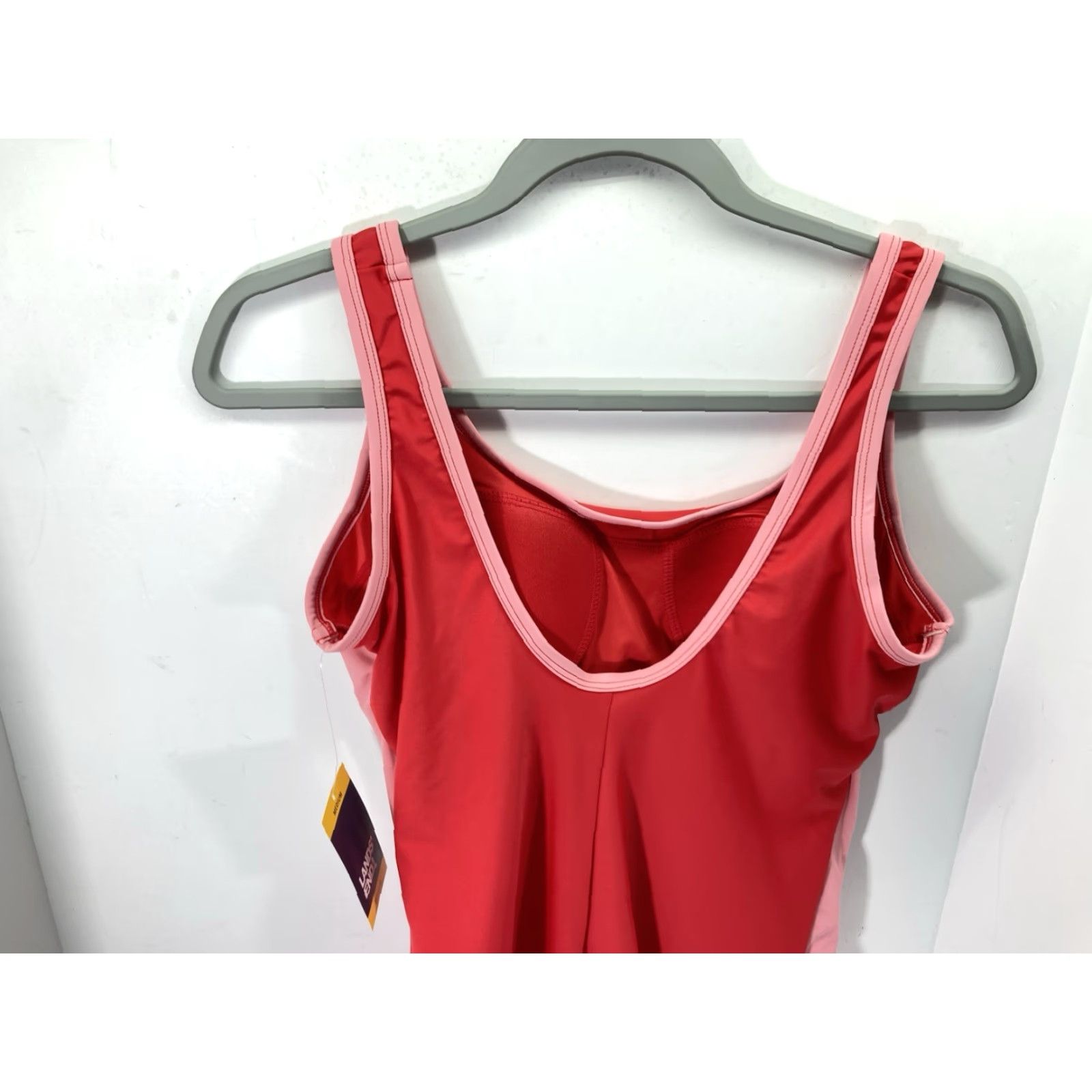 Lands' End Lands' End One Piece Swim Suit Bathing Suit Women M Red Pink Stripe NWT Size M / US 6-8 / IT 42-44 - 7 Thumbnail