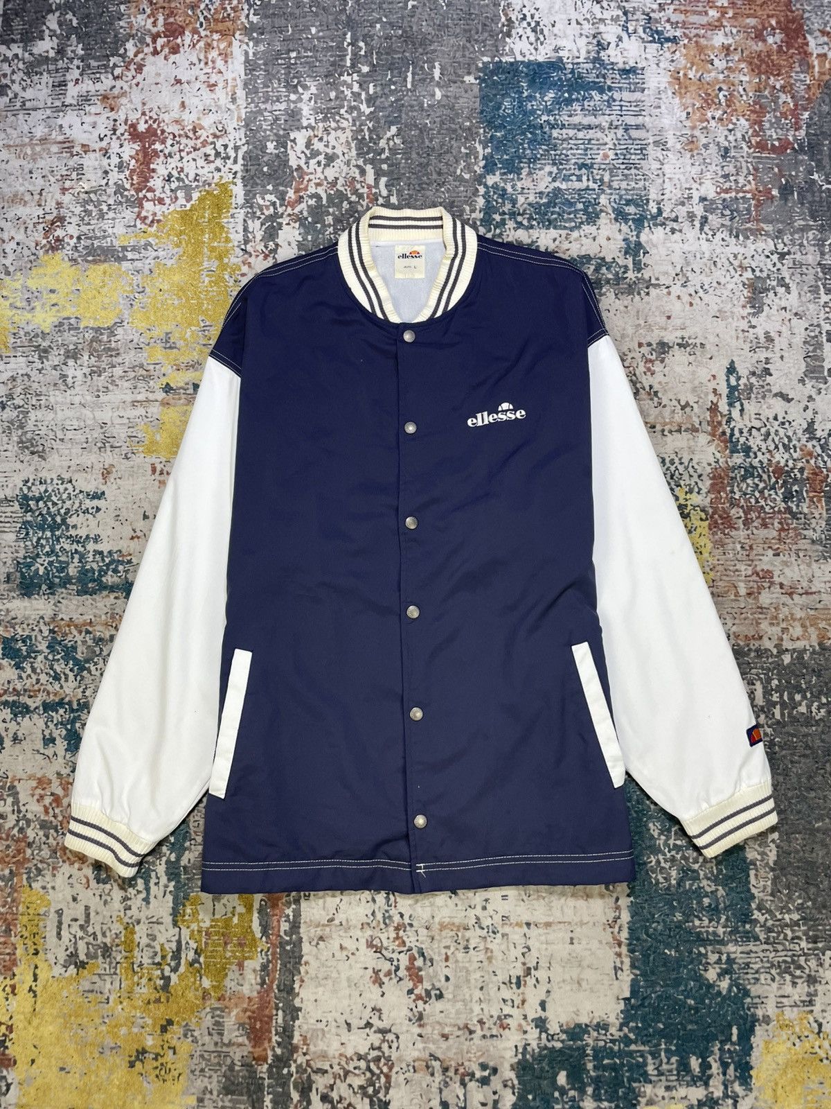 Ellesse Vintage Ellesse Button Up Coach Jacket Size US L / EU 52-54 / 3 - 1 Thumbnail