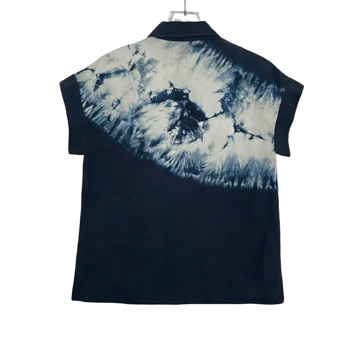 Dior Dior Dark Blue Gradient Tie-Dye Short Sleeve Shirt K26WX Size XS / US 0-2 / IT 36-38 - 2 Thumbnail