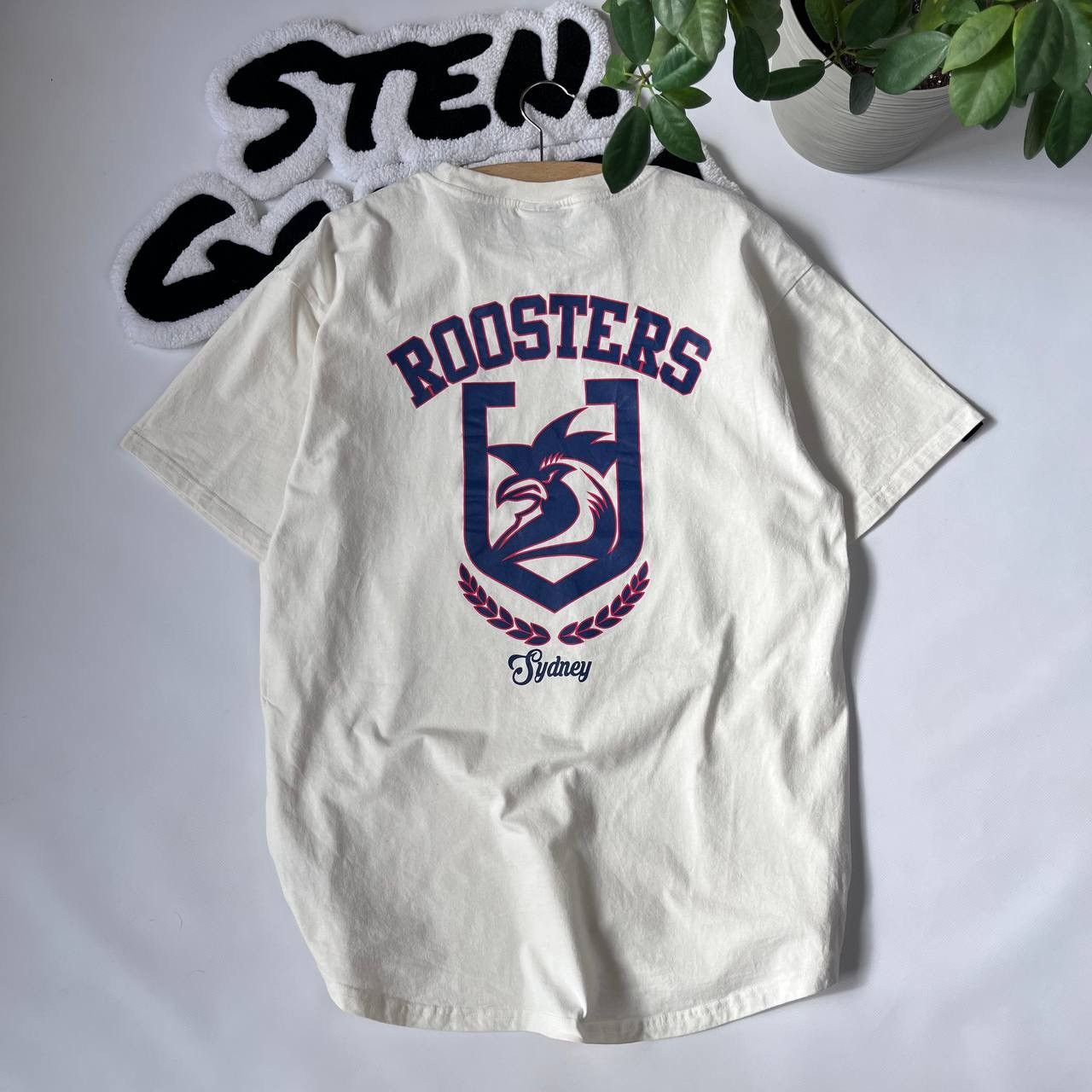 Vintage Sydney Roosters NRL Rugby T Shirt Size US L / EU 52-54 / 3 - 2 Thumbnail