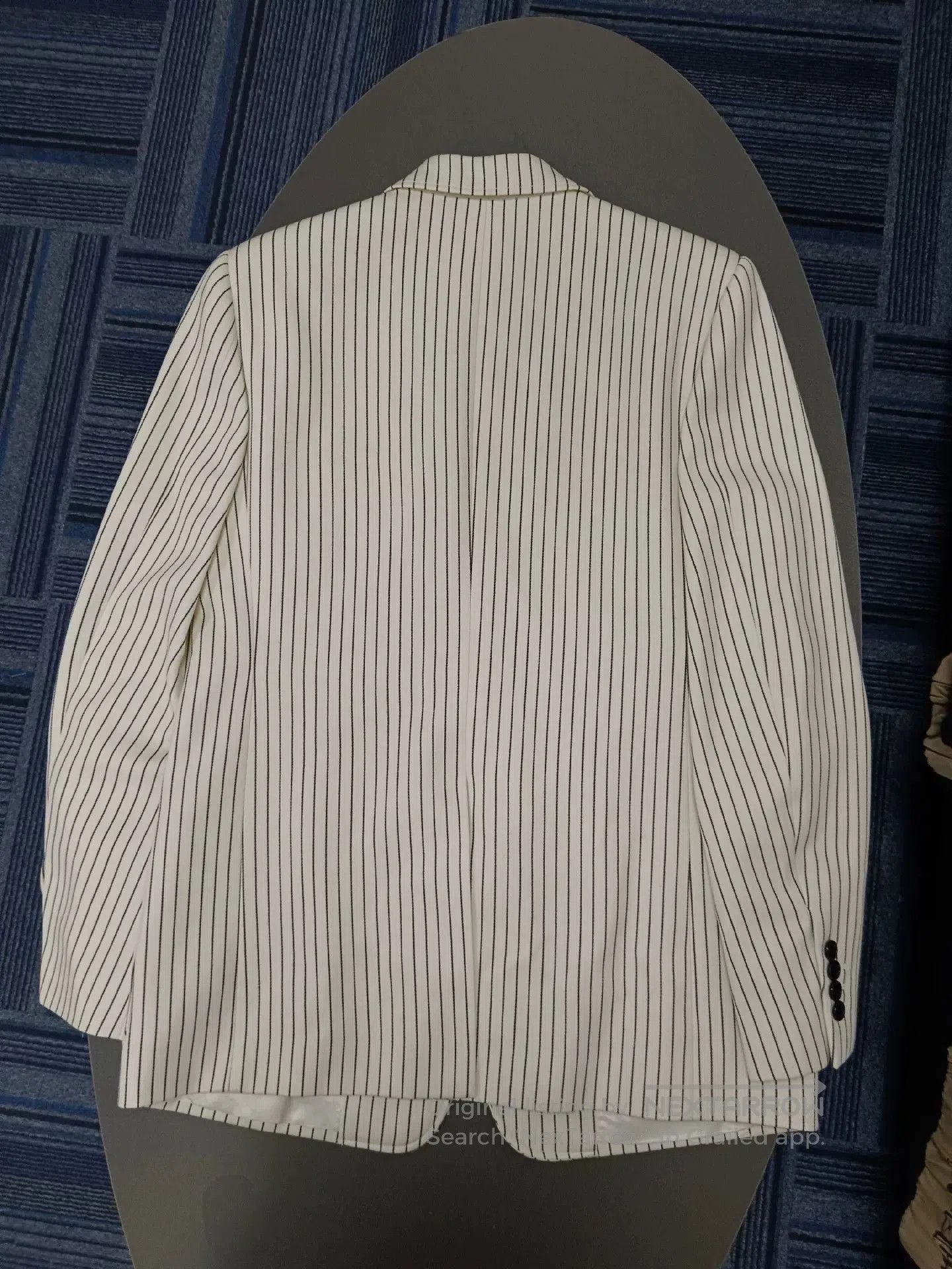 Celine celine white striped women's suit jacket. Size M / US 6-8 / IT 42-44 - 2 Thumbnail