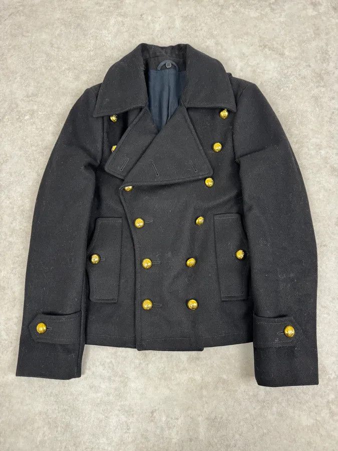 Balenciaga AW2007 Balenciaga Black Classy Officer Jacket By Nicolas Ghesquière Size US M / EU 48-50 / 2 - 1 Thumbnail