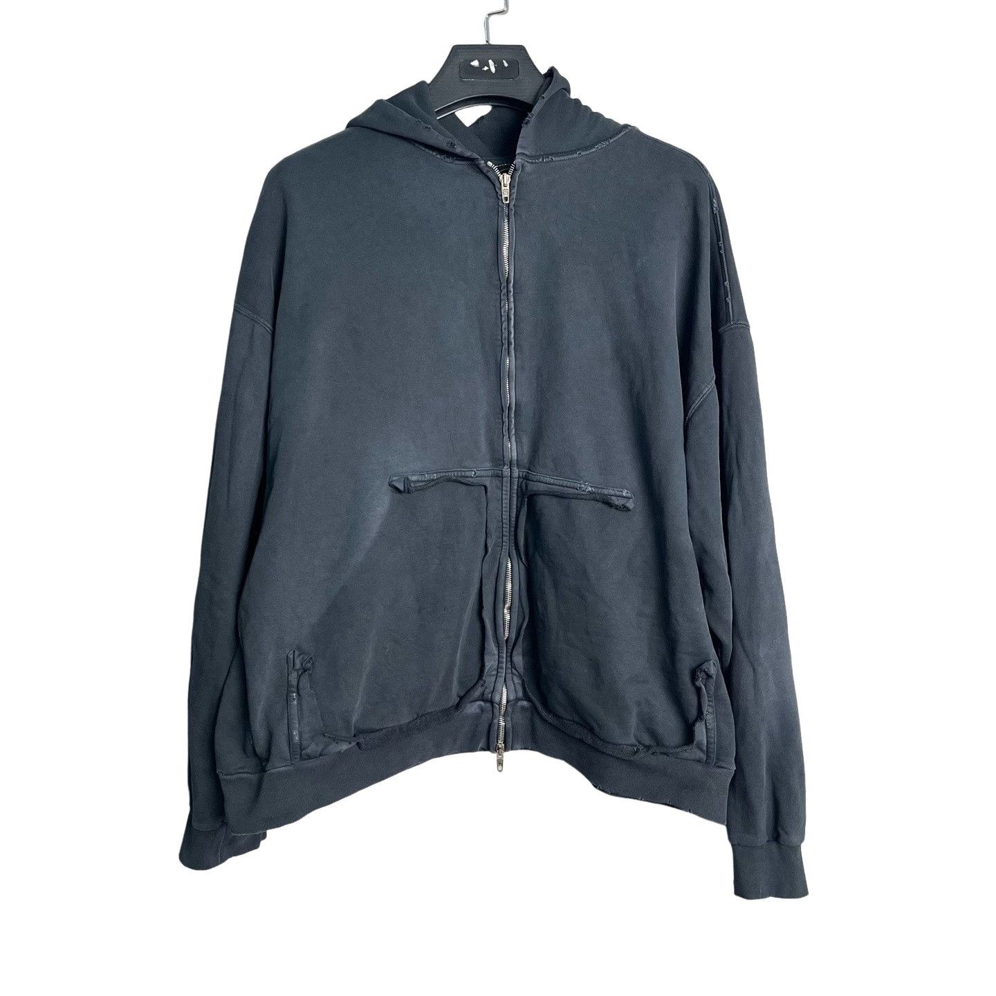 Balenciaga Balenciaga Masking Tape Logo Zip Hoodie Size M Size US M / EU 48-50 / 2 - 1 Thumbnail