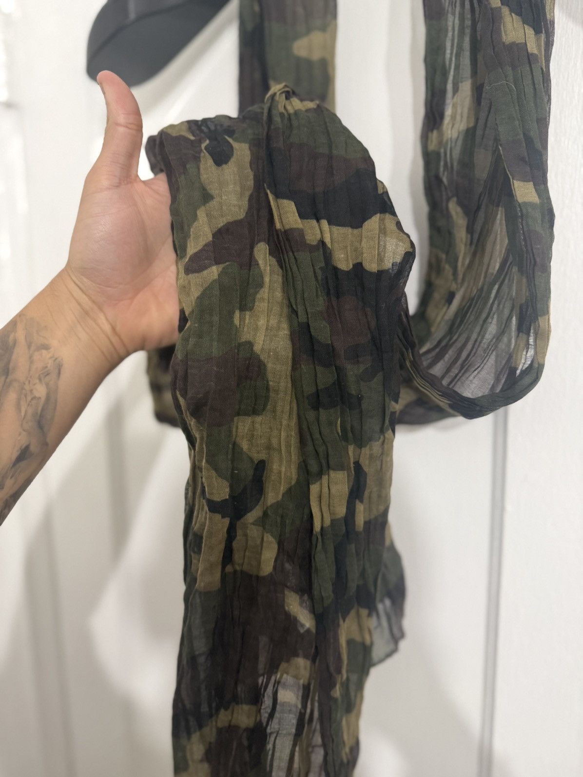 Saint Laurent Paris Hedi Long Camo Scarf *Rare* Size ONE SIZE - 5 Thumbnail