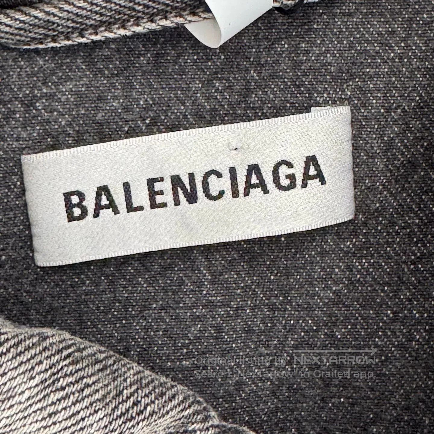 Balenciaga Balenciaga Logo Denim Jacket Size 36. Size US S / EU 44-46 / 1 - 5 Thumbnail