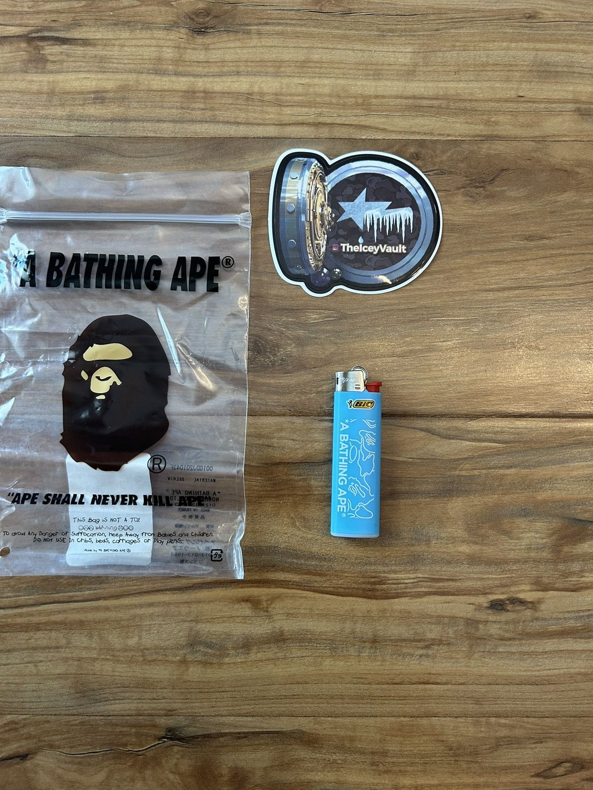 Bape NEW Bape Light Blue Camo Slim Bic Lighter Size ONE SIZE - 1 Thumbnail