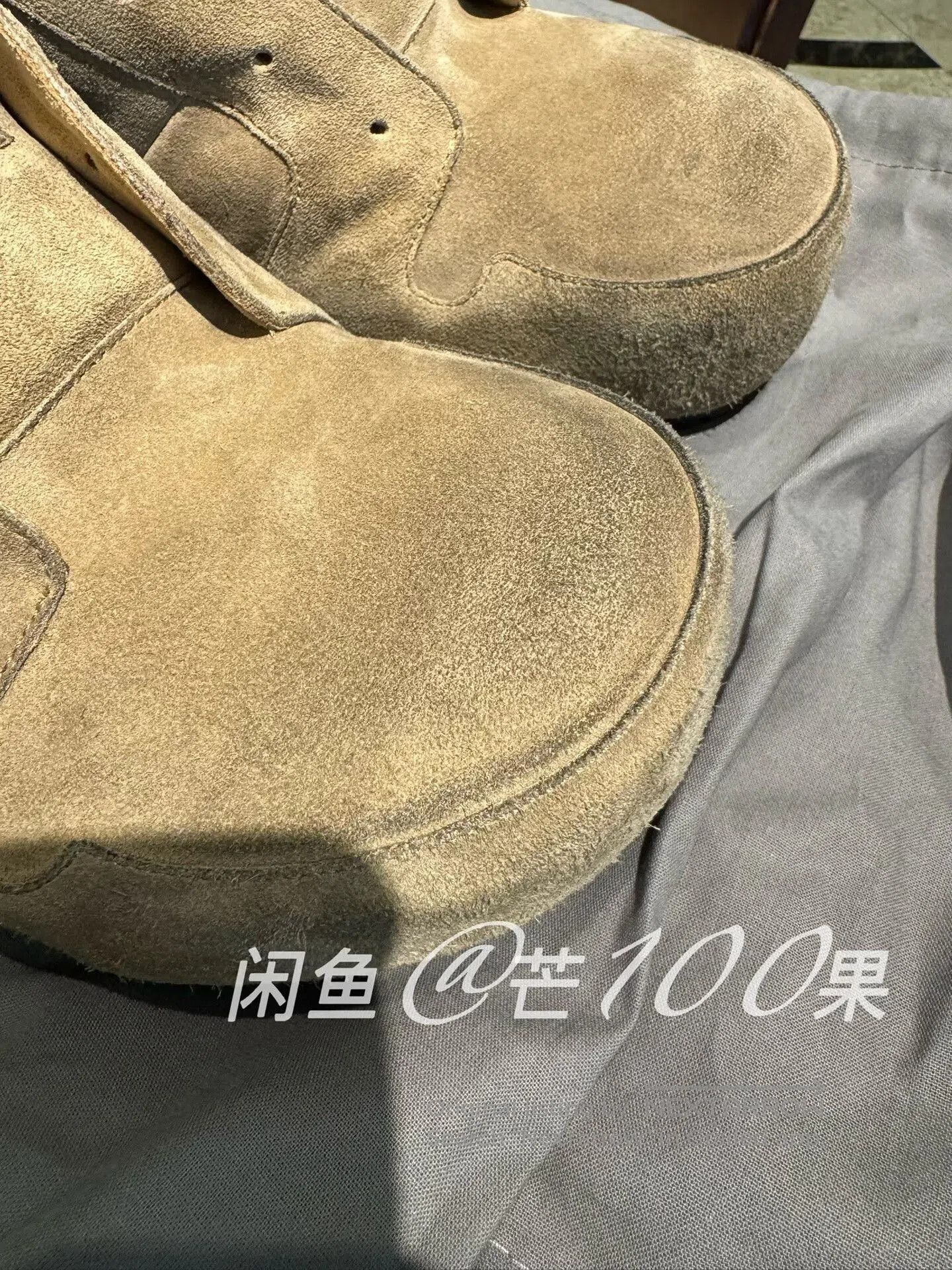 Balenciaga Balenciaga 26 Dumbo Khaki Distressed Suede Mules. Size US 10 / EU 43 - 4 Thumbnail