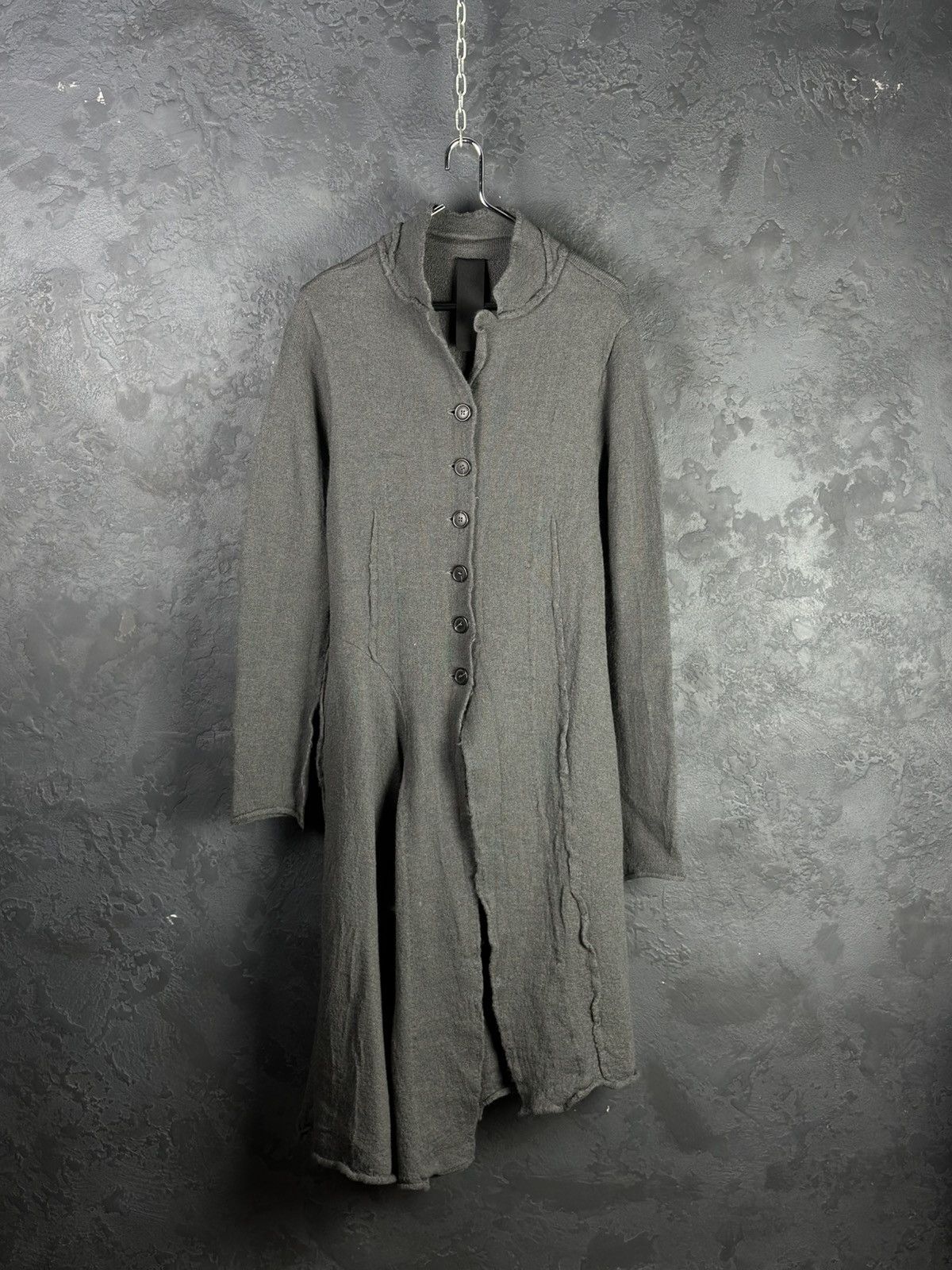 Rundholz Black Label Avant-Garde Virgin Wool Knitted Coat