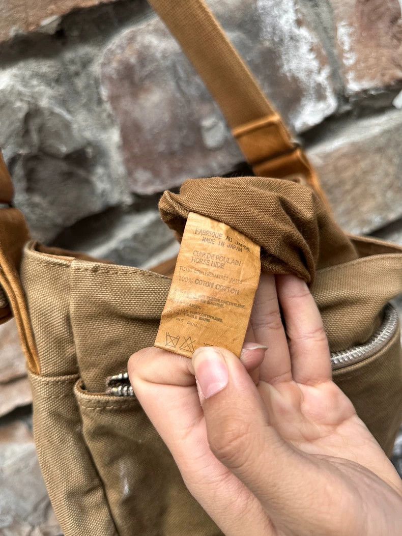 Yohji Yamamoto Yohji Yamamoto Early cowhide canvas patchwork briefcase mes Size ONE SIZE - 7 Thumbnail
