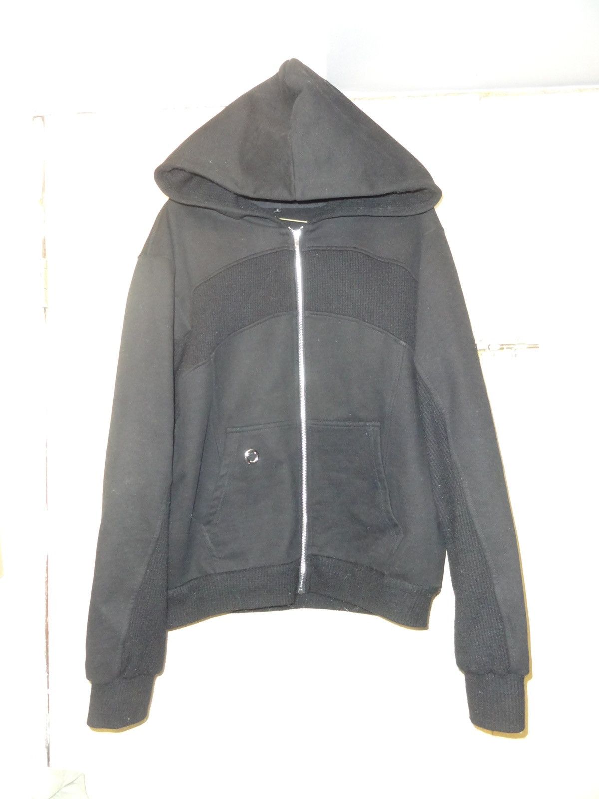 Japanese Brand Rare Waffle Paneled Zip Up Hoodie sweater Size US M / EU 48-50 / 2 - 4 Thumbnail
