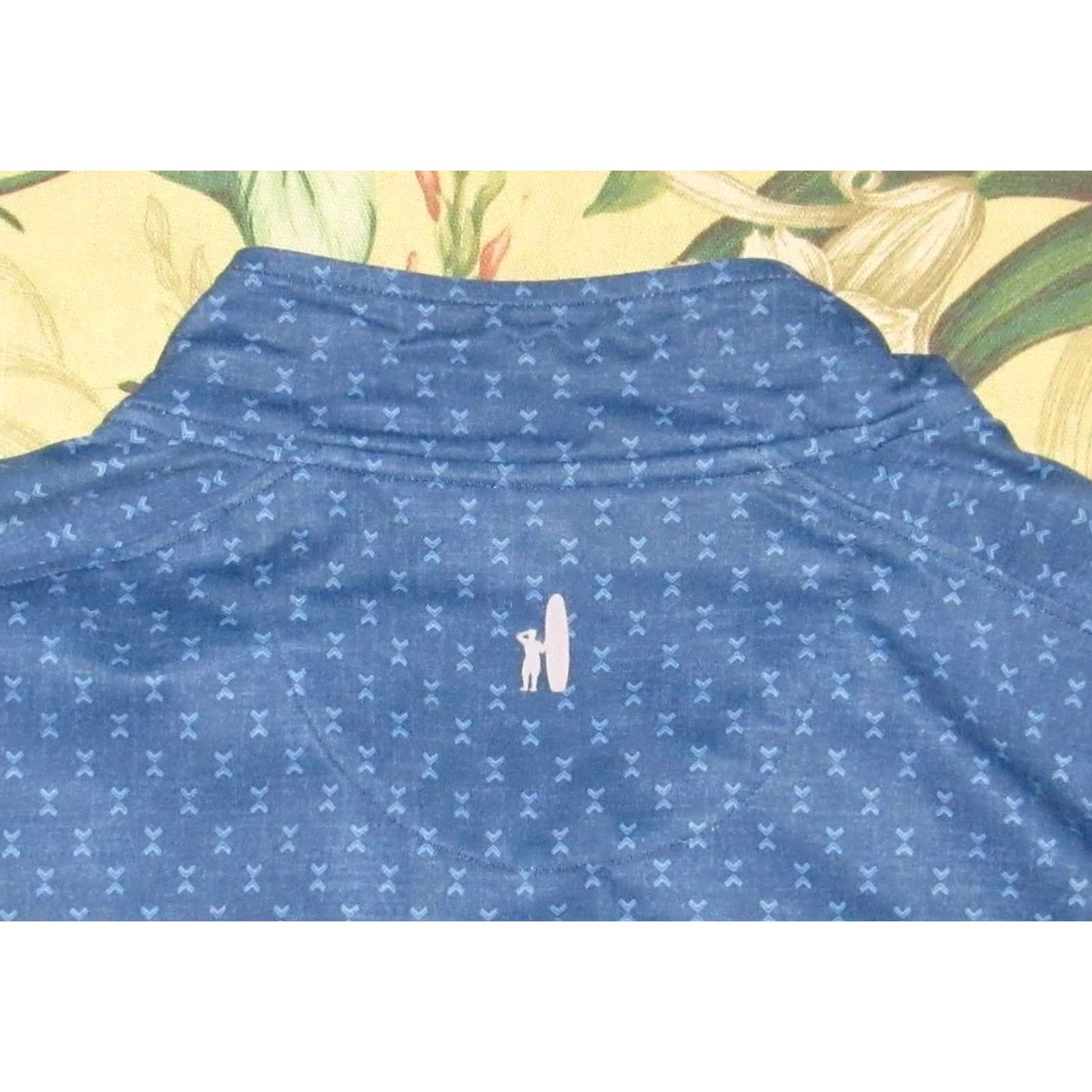 johnnie-O JOHNNIE O Blue Quarter Zip Performance Sweater Large Size US L / EU 52-54 / 3 - 3 Thumbnail