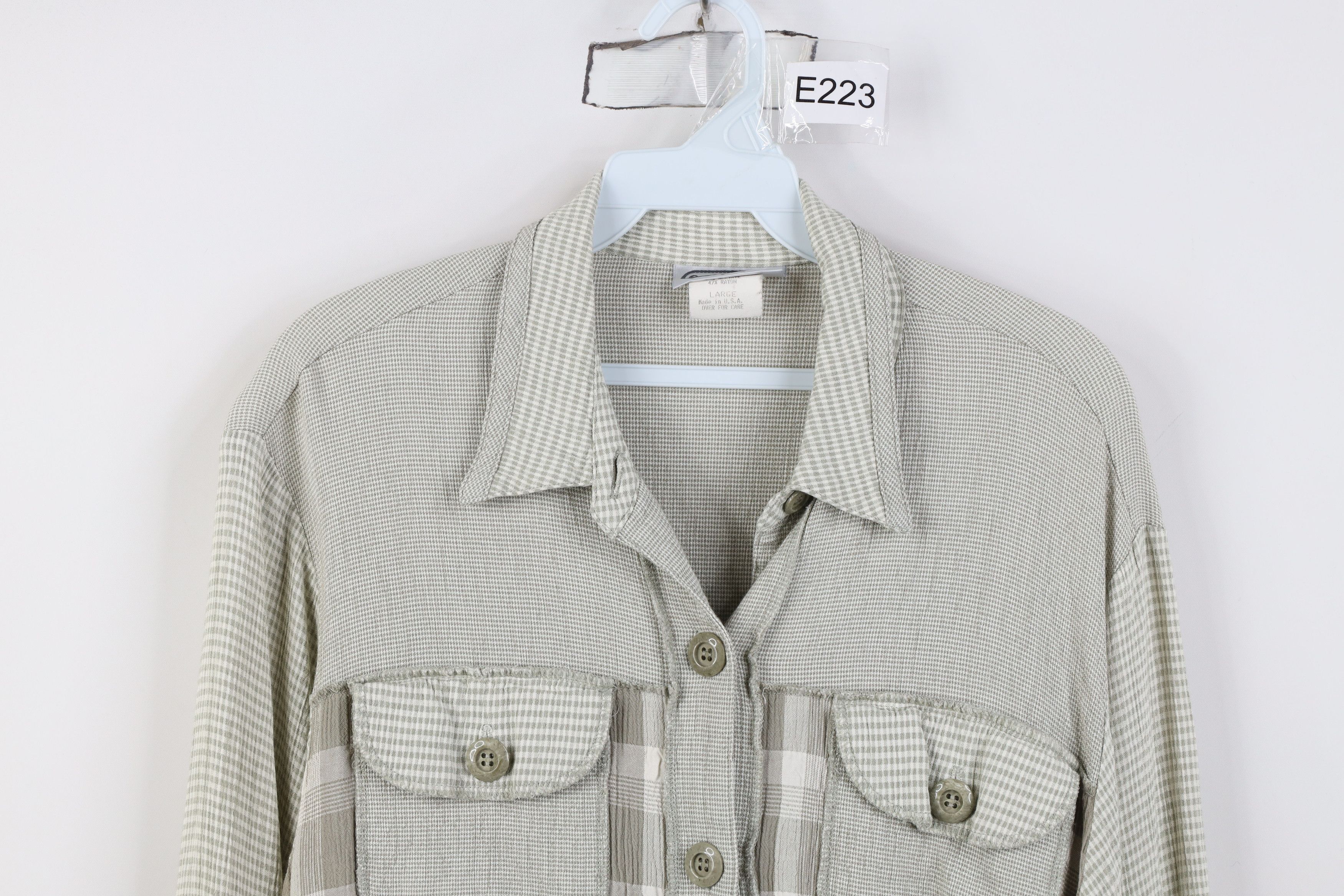 Vintage Vintage 90s Saint Germain Lagenlook Button Shirt USA Size L / US 10 / IT 46 - 2 Thumbnail