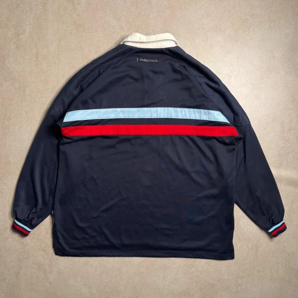 Fubu Vintage FUBU Navy Long-sleeve Rugby Shirt - XXL Size US M / EU 48-50 / 2 - 2 Thumbnail