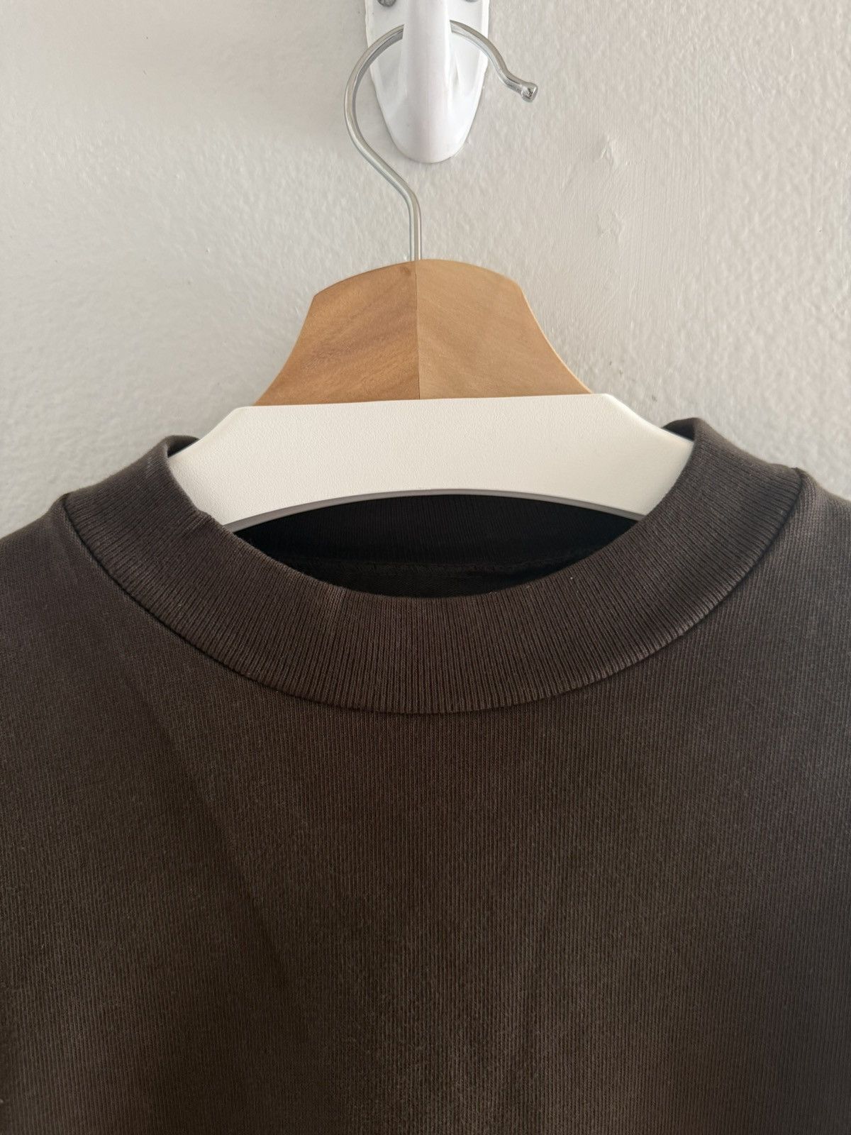 Kanye West SAMPLE Yeezy Season 7 Dark Brown Boxy Coachella Tee Shirt Size US L / EU 52-54 / 3 - 11 Thumbnail