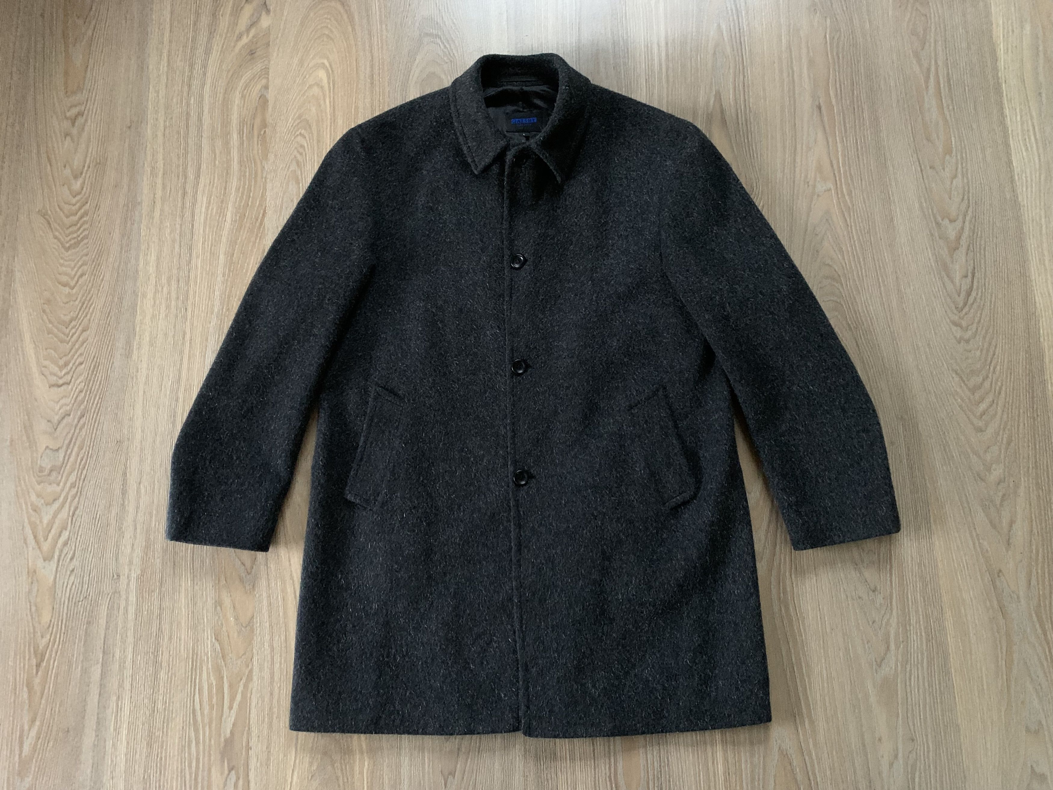 Designer × Vintage Gatsby Casuals Black Long Wool Coat Size US L / EU 52-54 / 3 - 2 Thumbnail