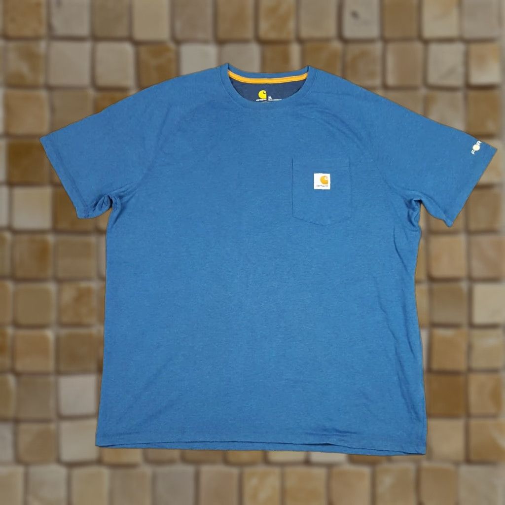 Carhartt Vintage Carhartt Men's XL T-Shirt Crew Neck Short Sleeve Cotton Blue Retro Outdoor Workwear Y2K Size US XL / EU 56 / 4 - 1 Thumbnail