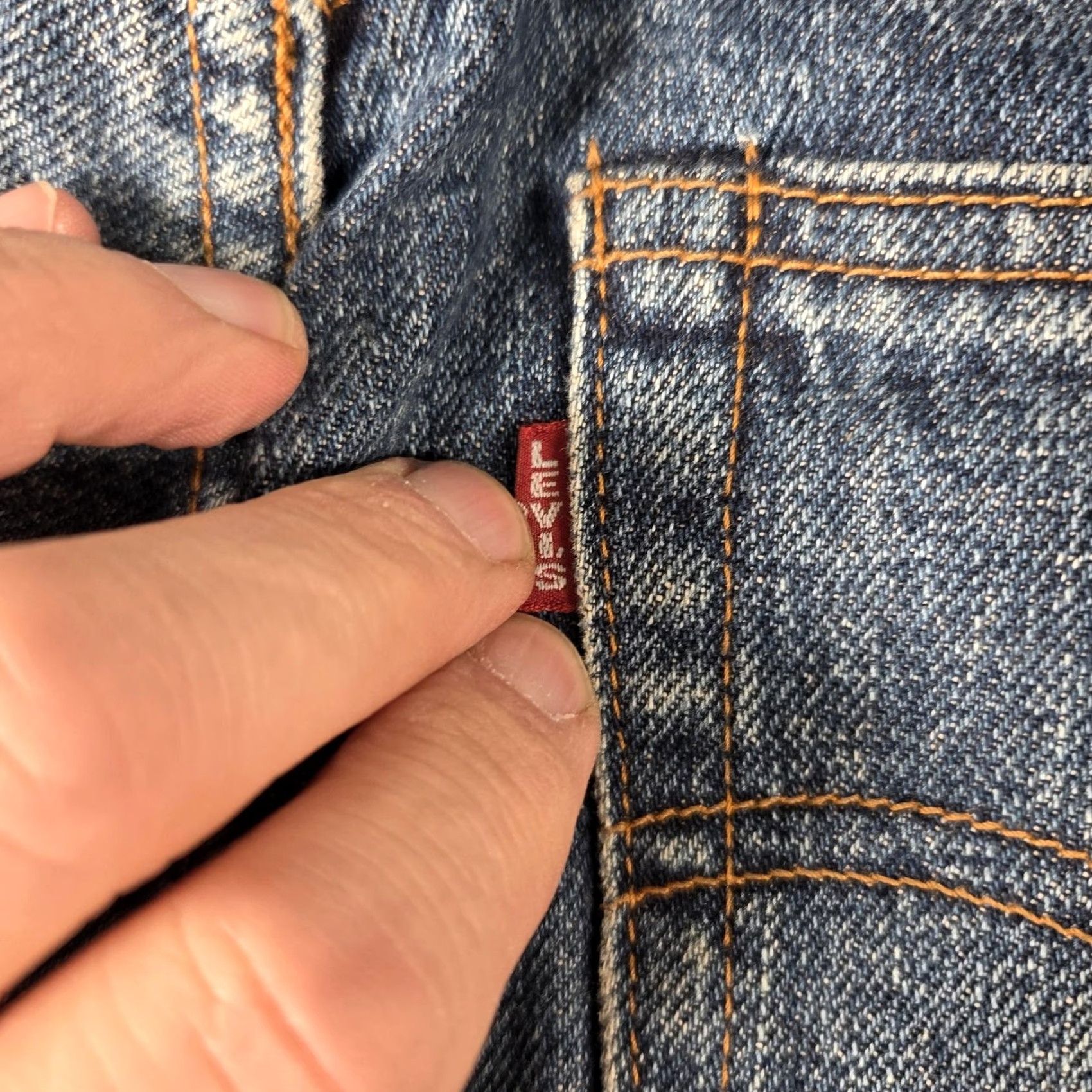 Levi's VINTAGE Levi's 502 Jeans Mens 28x32 Big E Selvedge Denim Japan 90s Tag 32x34 Size US 28 / EU 44 - 6 Thumbnail